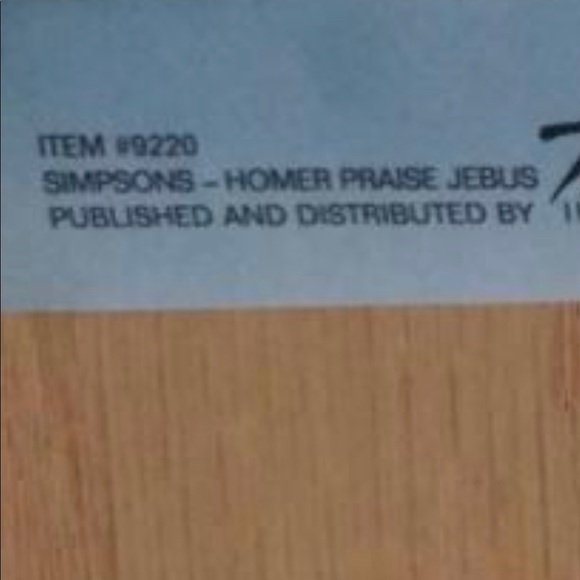 The Simpson’s “HOMER PRAISE JEBUS” 2007 Trends Int Poster #9220  VHTF 34"x22" - Picture 3 of 4